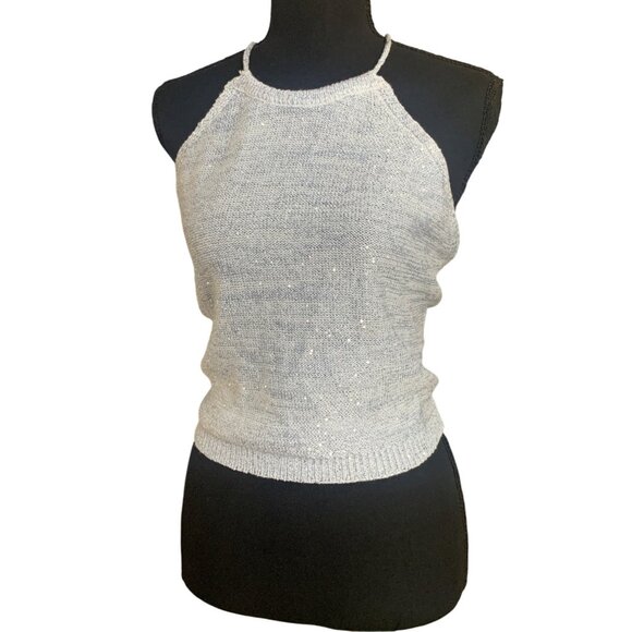 Wild Fable Womens Light Blue Halter Top With Crisscross Back & Adjustable Ties - Picture 4 of 11